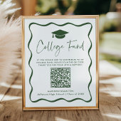 Poster Symbole de code QR du Fonds Green College Modern