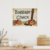 Poster Symbole de consignation des bagages (Cuisine)