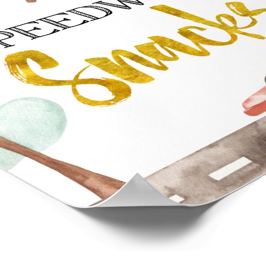 Poster Symbole de course des collations Speedway (Coin)