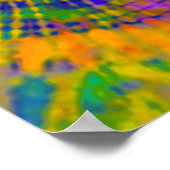Poster SYMBOLE DE Cravate Psychédélique-Dye (Coin)