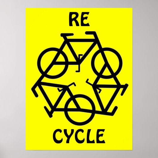 POSTER SYMBOLE DE CYCLE DE CYCLE DE CYCLE DE CYCLE (Devant)