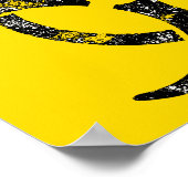 Poster Symbole de danger biologique désorganisé (Coin)