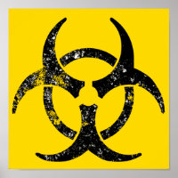 Symbole de danger biologique désorganisé