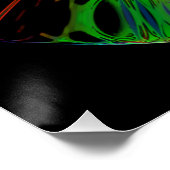 Poster Symbole de danger biologique psychédélique (ou tou (Coin)