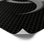 Poster Symbole de danger de la bio industrielle avec effe (Coin)