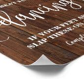 Poster Symbole de danse Flops à tongs Mariage de l'Ouest (Coin)