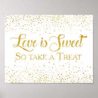 Poster Symbole de dessert Mariage de la Parties scintilla