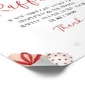 Poster SYMBOLE DE DISQUE Baby shower père Noël (Coin)