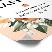 Poster SYMBOLE DE DISQUETTE DU Baby shower DE LA PETITE C (Coin)