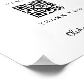 Poster Symbole de don du fonds de lune de miel QR pour la (Coin)