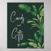 Poster Symbole de douche de la nuptiale des feuilles de v (Devant)