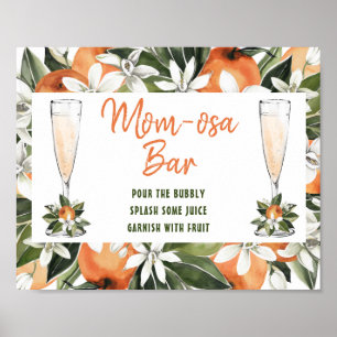 Poster Symbole de douche Momosa Bar Orange Blossom