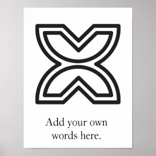Poster Symbole de Fawodhodie de la liberté et de