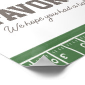 Poster Symbole de fête d'anniversaire de football (Coin)