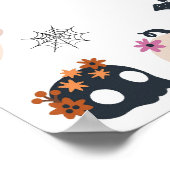 Poster Symbole de fête d'anniversaire de Halloween (Coin)