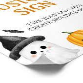 Poster Symbole de fête d'anniversaire de Halloween Ghost (Coin)
