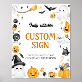 Poster Symbole de fête d'anniversaire de Halloween Ghost (Devant)