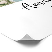 Poster Symbole de fête d'anniversaire de la photo moderne (Coin)