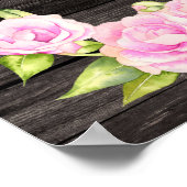 Poster Symbole de fête d'anniversaire des filles de gerbe (Coin)