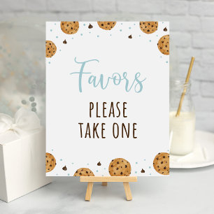 Poster Symbole de fête d'anniversaire d'un biscuit doux