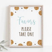 Poster Symbole de fête d'anniversaire d'un biscuit doux