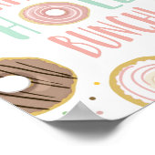 Poster Symbole de fête d'anniversaire d'une fille Donut B (Coin)