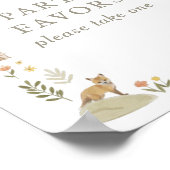 Poster Symbole de fête d'anniversaire Woodland (Coin)