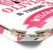 Poster Symbole de fête de bienvenue du cirque (Coin)