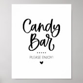 Poster Symbole de fête de la barre de bonbons (Devant)