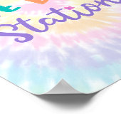 Poster Symbole de fête de la station Pastel Rainbow Tie D (Coin)