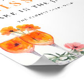 Poster Symbole de Fête des mariées Aperol Spritz (Coin)