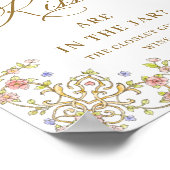 Poster Symbole de Fête des mariées florale de Grace victo (Coin)