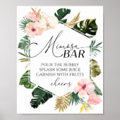 Poster SYMBOLE DE Fête des mariées Florale Tropicale Mimo (Devant)