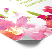 Poster SYMBOLE DE Fête des mariées Florale Tropicale Mimo (Coin)