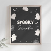 Poster Symbole de fête d'Halloween éffrayant