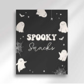 Poster Symbole de fête d'Halloween éffrayant