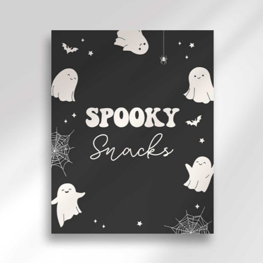 Poster Symbole de fête d'Halloween éffrayant