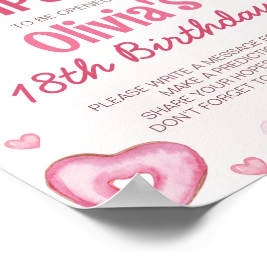 Poster Symbole de fête douce Anniversaire de la capsule (Coin)