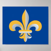 Poster Symbole de Fleur de Lis (Devant)