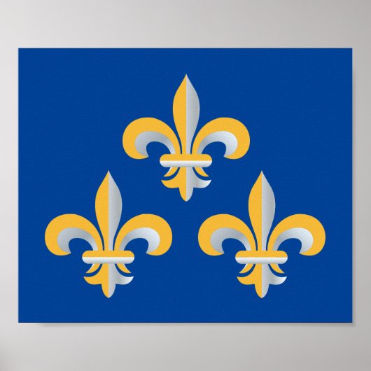 Poster Symbole de Fleur de Lis (Devant)