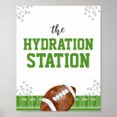 Poster Symbole de football de la station d'hydratation Bo (Devant)