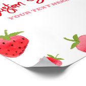 Poster SYMBOLE DE Fraise Berry Sweet Custom Party (Coin)