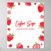 Poster SYMBOLE DE Fraise Berry Sweet Custom Party (Devant)