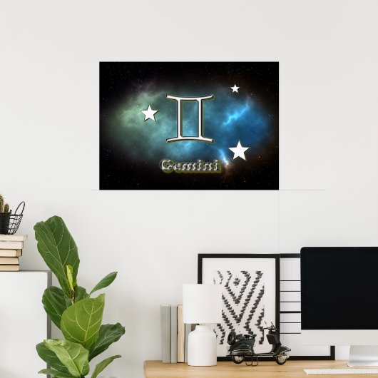 Poster Symbole de Gemini (Bureau à domicile)
