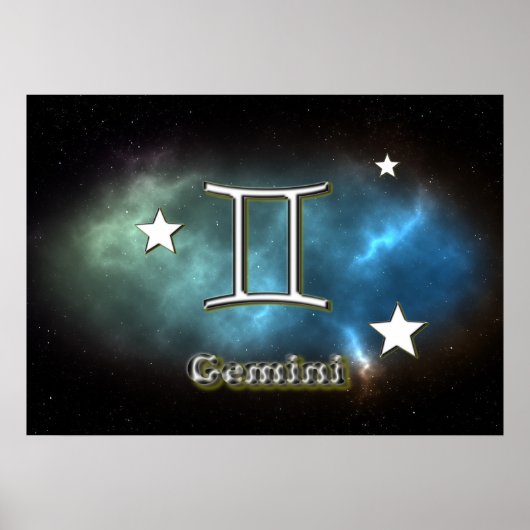 Poster Symbole de Gemini (Devant)
