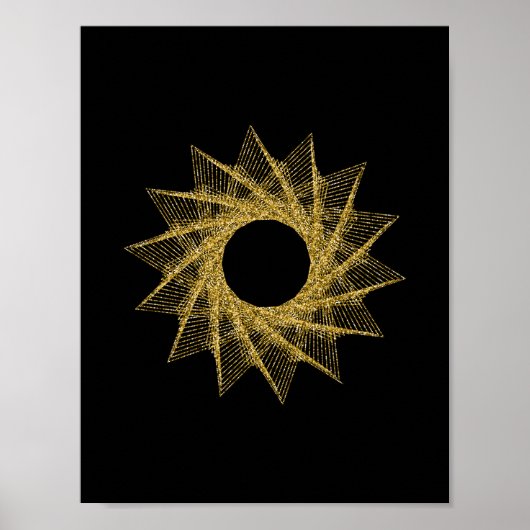 Poster Symbole de géométrie sacrée (Devant)
