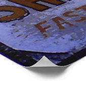 Poster SYMBOLE DE Glace vintage Rasée (Coin)