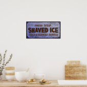 Poster SYMBOLE DE Glace vintage Rasée (Cuisine)