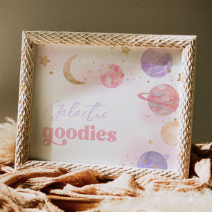 Poster SYMBOLE DE GOODIES Galactiques de l'espace de la f