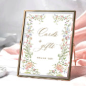 Poster Symbole de Grace Florale Victorienne Ornée Cartes